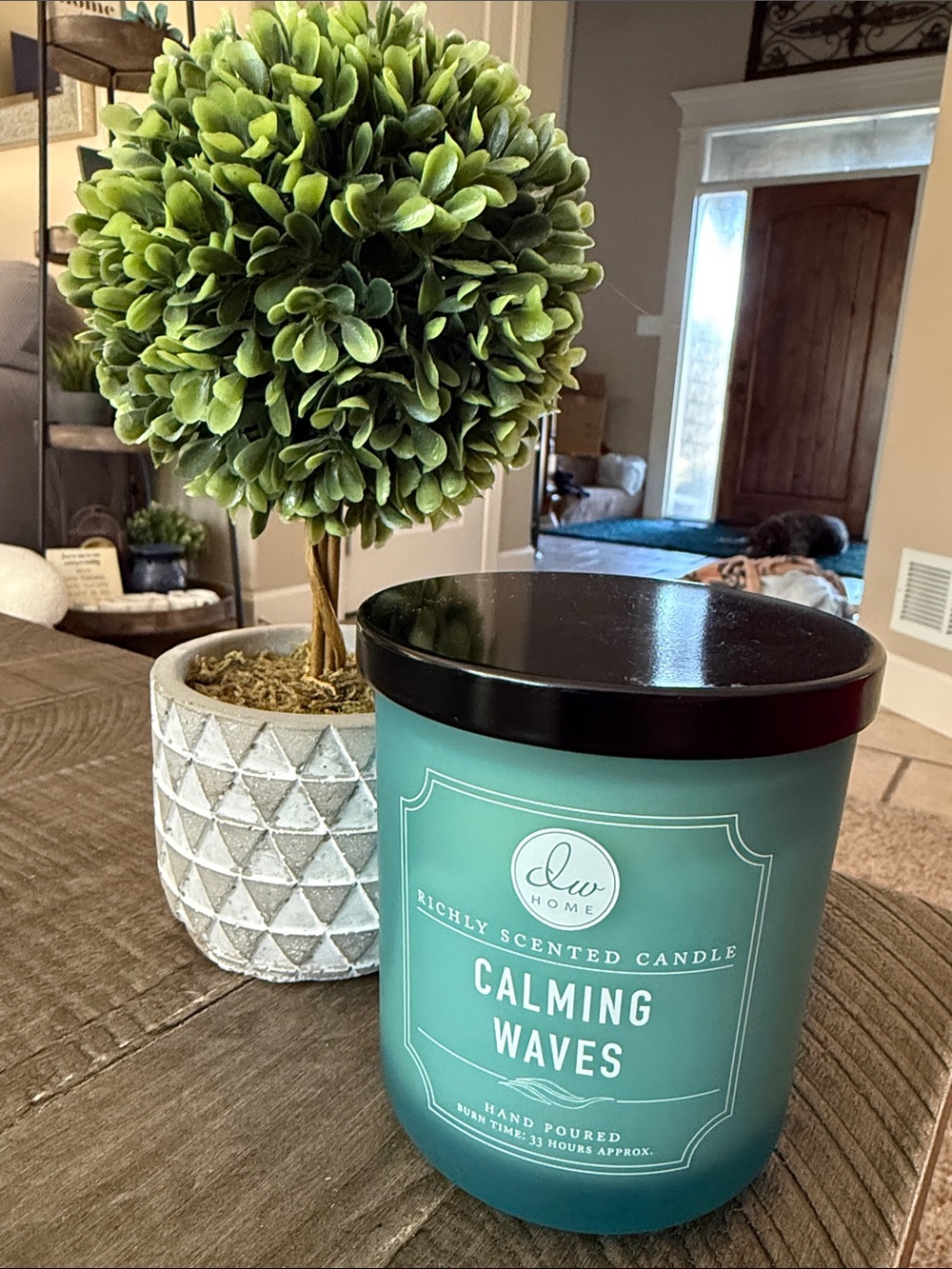 DW Home Calming Waves Candle - Hand Poured with 33 Hour Burn Time